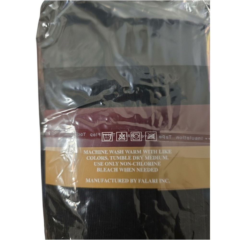 Falari Men's Black Dress Socks 3 Pair Pack Fits Shoe Size 6-12 Cotton Blend - Picture 3 of 3